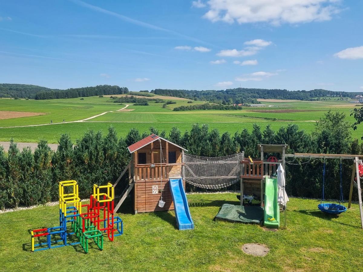 Ferienwohnung Biosphaerenblick Münsingen Exteriér fotografie