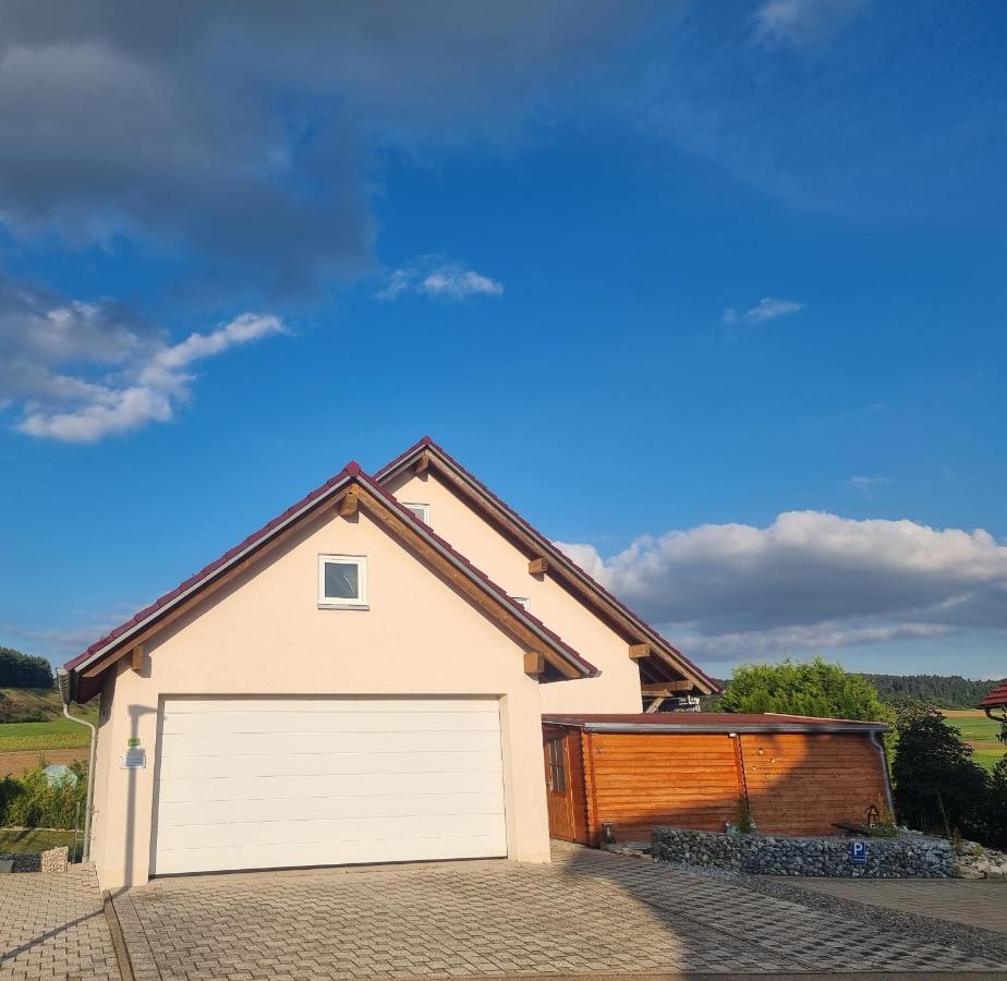 Ferienwohnung Biosphaerenblick Münsingen Exteriér fotografie
